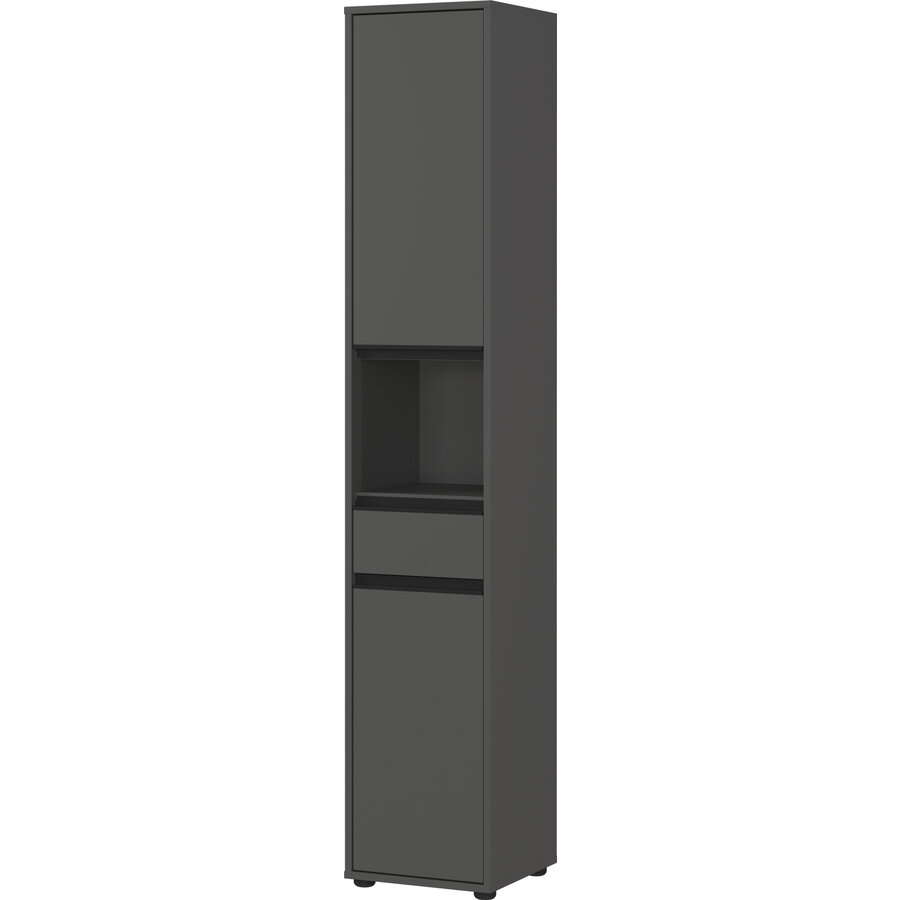 Lemont Grafiet Badkamerkast Slim H181 cm Lemont Grafiet Badkamerkast Slim H181 cm
