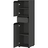 Lemont Grafiet Badkamerkast Slim H121 cm Lemont Grafiet Badkamerkast Slim H121 cm