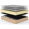 Cubed Slaapstoel Rood / Aluminium