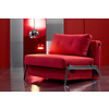 Cubed Slaapstoel Rood / Aluminium