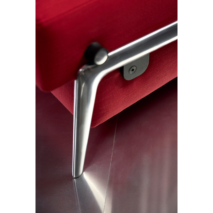 Cubed Slaapstoel Rood / Aluminium Cubed Slaapstoel Rood / Aluminium