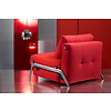 Cubed Slaapstoel Rood / Aluminium