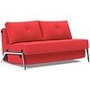 Cubed 140 cm Slaapbank Rood / Aluminium Cubed 140 cm Slaapbank Rood / Aluminium