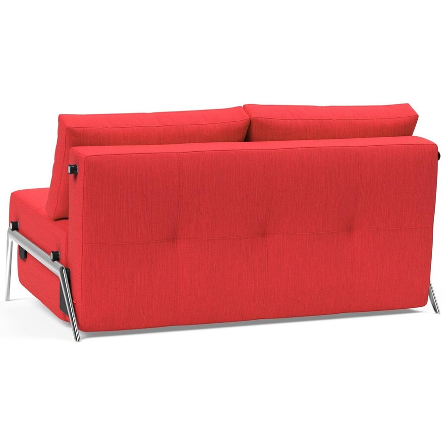 Cubed 140 cm Slaapbank Rood / Aluminium Cubed 140 cm Slaapbank Rood / Aluminium