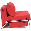 Cubed 140 cm Slaapbank Rood / Aluminium Cubed 140 cm Slaapbank Rood / Aluminium