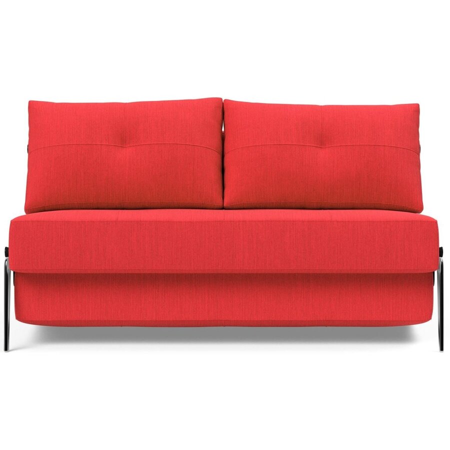 Cubed 140 cm Slaapbank Rood / Aluminium Cubed 140 cm Slaapbank Rood / Aluminium