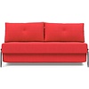 Cubed 160 cm Slaapbank Rood / Aluminium