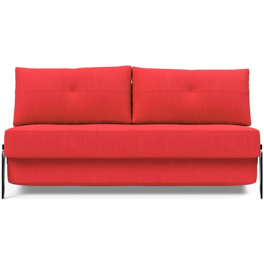 Cubed 160 cm Slaapbank Rood / Aluminium Cubed 160 cm Slaapbank Rood / Aluminium