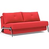 Cubed 160 cm Slaapbank Rood / Aluminium