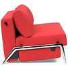 Cubed 160 cm Slaapbank Rood / Aluminium