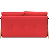 Cubed 140 cm Slaapbank Rood / Eiken