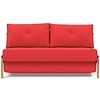 Cubed 140 cm Slaapbank Rood / Eiken