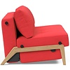 Cubed 140 cm Slaapbank Rood / Eiken
