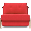 Cubed Slaapstoel Rood / Eiken