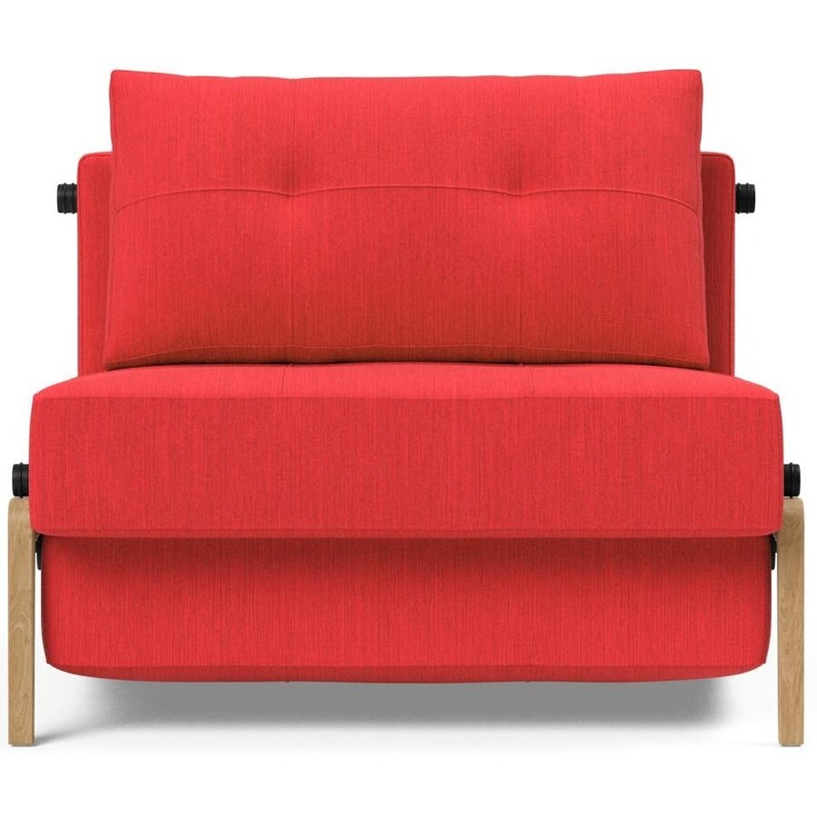 Cubed Slaapstoel Rood / Eiken Cubed Slaapstoel Rood / Eiken