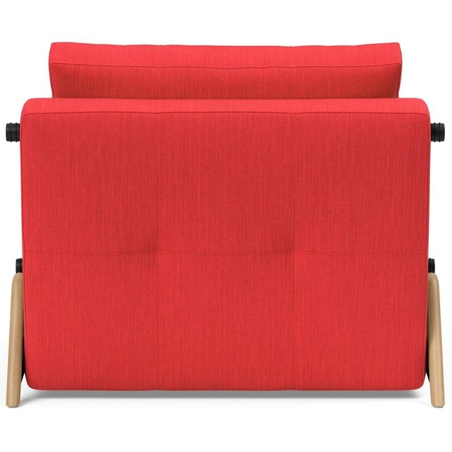 Cubed Slaapstoel Rood / Eiken Cubed Slaapstoel Rood / Eiken