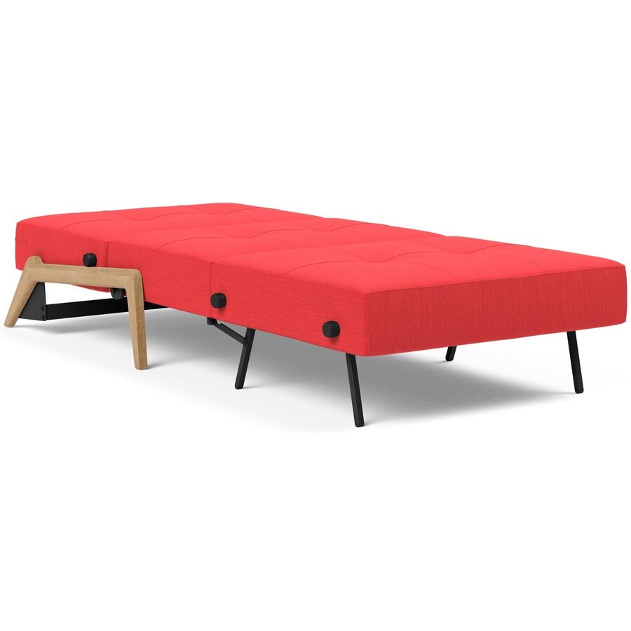 Cubed Slaapstoel Rood / Eiken Cubed Slaapstoel Rood / Eiken