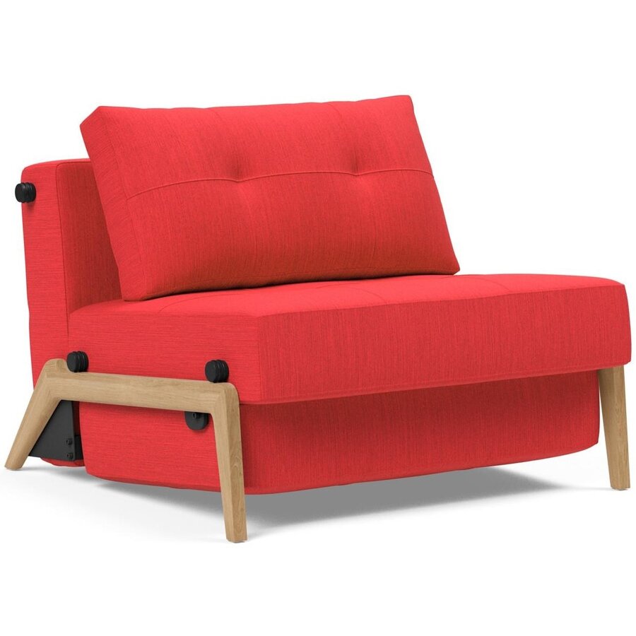 Cubed Slaapstoel Rood / Eiken Cubed Slaapstoel Rood / Eiken