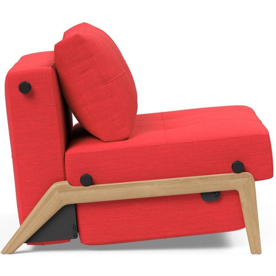 Cubed Slaapstoel Rood / Eiken Cubed Slaapstoel Rood / Eiken