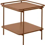 Hygge Interiors Yuba Terracotta Bijzettafel Vierkant 45x45 cm Hygge Interiors Yuba Terracotta Bijzettafel Vierkant 45x45 cm