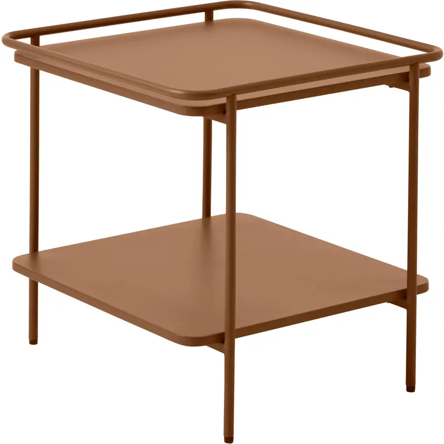 Yuba Terracotta Bijzettafel Vierkant 45x45 cm Yuba Terracotta Bijzettafel Vierkant 45x45 cm