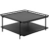 Yuba Zwart Salontafel Vierkant 75x75 cm