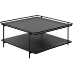 Hygge Interiors Yuba Zwart Salontafel Vierkant 75x75 cm Hygge Interiors Yuba Zwart Salontafel Vierkant 75x75 cm