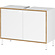 Topeka 80 cm Wastafelonderkast Wit / Eiken