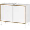 Topeka Wit / Eiken Badmeubel Set Twee