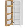 Topeka Wit / Eiken Badmeubel Set Twee