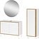 Topeka Wit / Eiken Badmeubel Set Twee