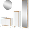 Topeka Wit / Eiken Badmeubel Set Drie