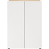 Alviano Wit / Eiken Schoenenkast 2-Deuren Alviano Wit / Eiken Schoenenkast 2-Deuren