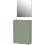 Germania Alviano Taupe Groen / Eiken Halmeubelset Een