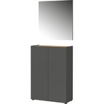 Germania Alviano Grafiet / Eiken Halmeubelset Een