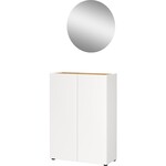 Germania Alviano Wit / Eiken Halmeubelset Drie Germania Alviano Wit / Eiken Halmeubelset Drie