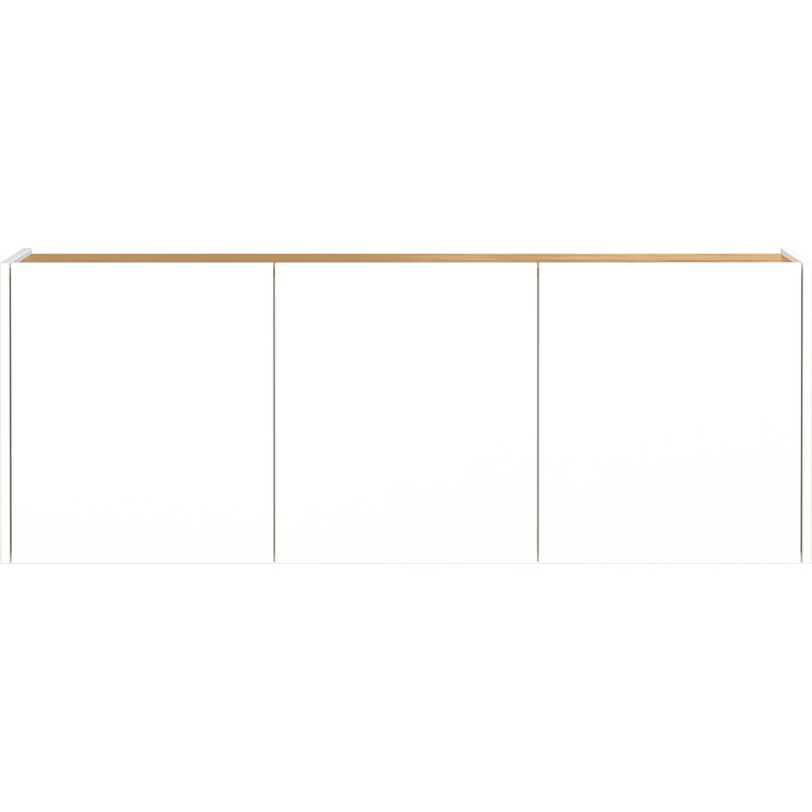 Libbiano Wit / Eiken Multifunctionele Wandkast H52 cm Libbiano Wit / Eiken Multifunctionele Wandkast H52 cm