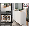 Libbiano Wit / Eiken Multifunctionele Wandkast H87 cm Libbiano Wit / Eiken Multifunctionele Wandkast H87 cm