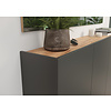 Libbiano Grafiet / Eiken Multifunctionele Wandkast H52 cm