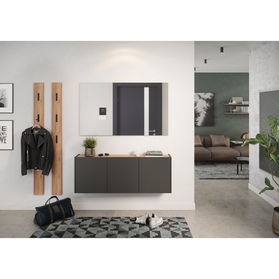 Libbiano 134 x 80 cm Spiegel Eiken