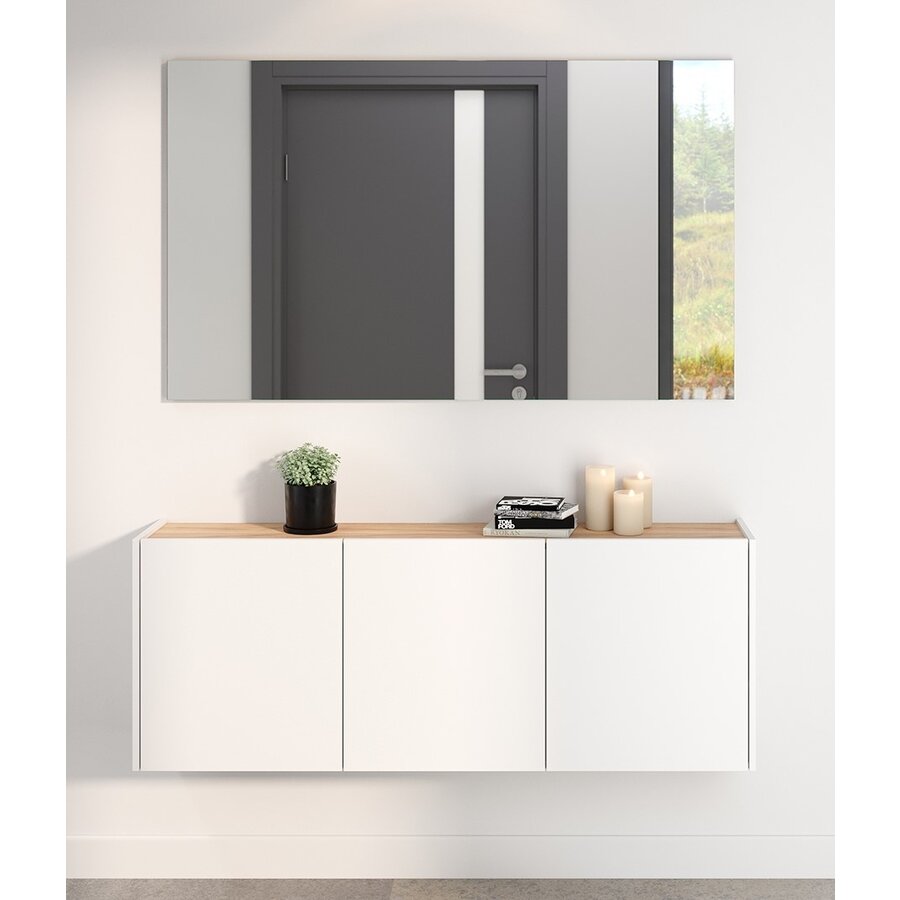 Libbiano Wit / Eiken Halmeubelset Een Libbiano Wit / Eiken Halmeubelset Een