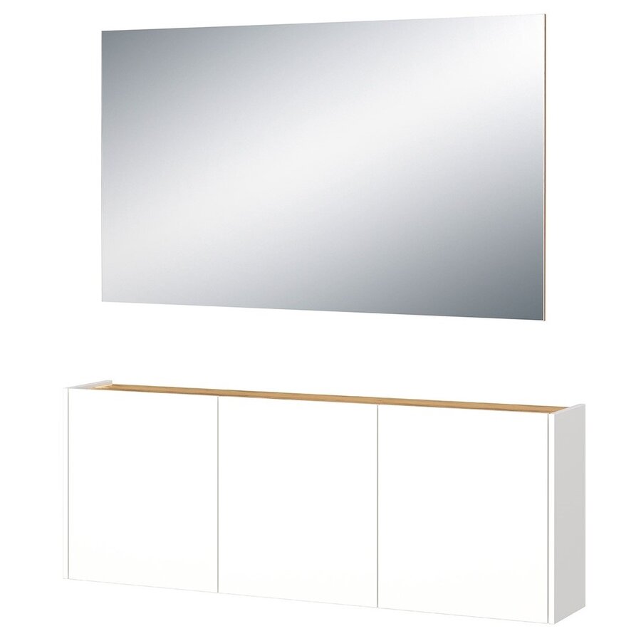 Libbiano Wit / Eiken Halmeubelset Een Libbiano Wit / Eiken Halmeubelset Een