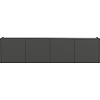 Piana Grafiet Multifunctionele Wandkast 4-Deuren
