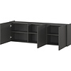 Piana Grafiet Multifunctionele Wandkast 3-Deuren