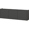Piana Grafiet Multifunctionele Wandkast 3-Deuren