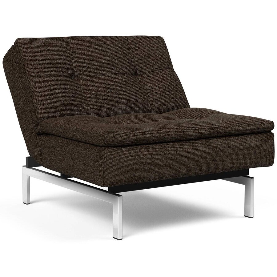 Dublexo Slaapstoel Taura Chocco / Chrome Dublexo Slaapstoel Taura Chocco / Chrome