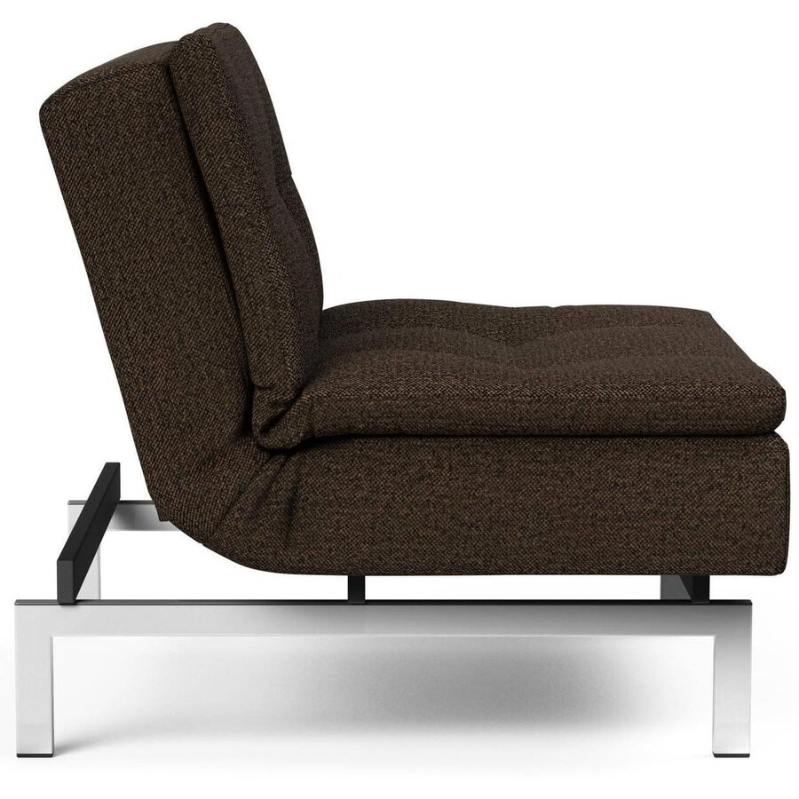 Dublexo Slaapstoel Taura Chocco / Chrome Dublexo Slaapstoel Taura Chocco / Chrome