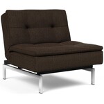 Innovation Living Dublexo Slaapstoel Taura Chocco / Chrome Innovation Living Dublexo Slaapstoel Taura Chocco / Chrome