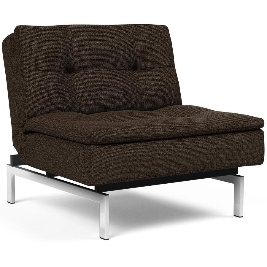 Dublexo Slaapstoel Taura Chocco / Chrome Dublexo Slaapstoel Taura Chocco / Chrome