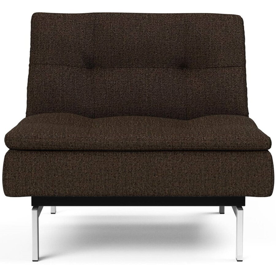 Dublexo Slaapstoel Taura Chocco / Chrome Dublexo Slaapstoel Taura Chocco / Chrome